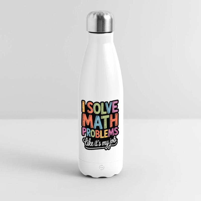 I Solve Math Problems Like a Pro Panoramic Thermal Bottle 500 ml