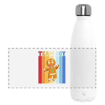 Grossesse Naissance Pain d’épices Noël - Gourde isotherme panoramique 500 ml - blanc - Devant