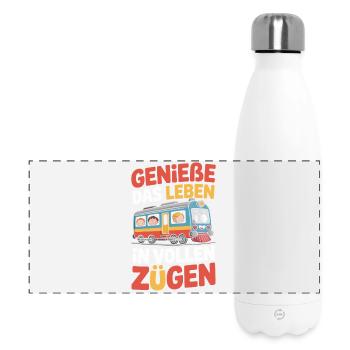 Railway Enjoy life to the fullest Railway - Panoramic Thermal Bottle 500 ml - white - Front