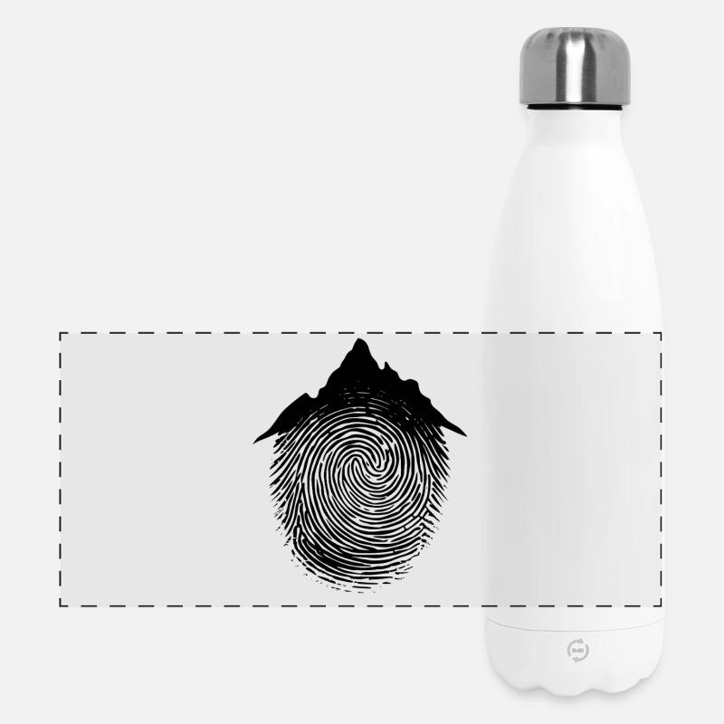 Bergwandern Liebe Klettern - Panorama Isolierflasche 500 ml - Weiß