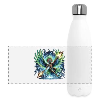 World Form Winged Warrior Aztecs - Panoramic Thermal Bottle 500 ml - white - Front
