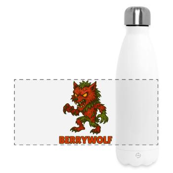 Monstre végétal drôle – Halloween Fun - Gourde isotherme panoramique 500 ml - blanc - Devant