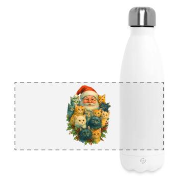 Santa Cat Diversity - Panoramic Thermal Bottle 500 ml - white - Front
