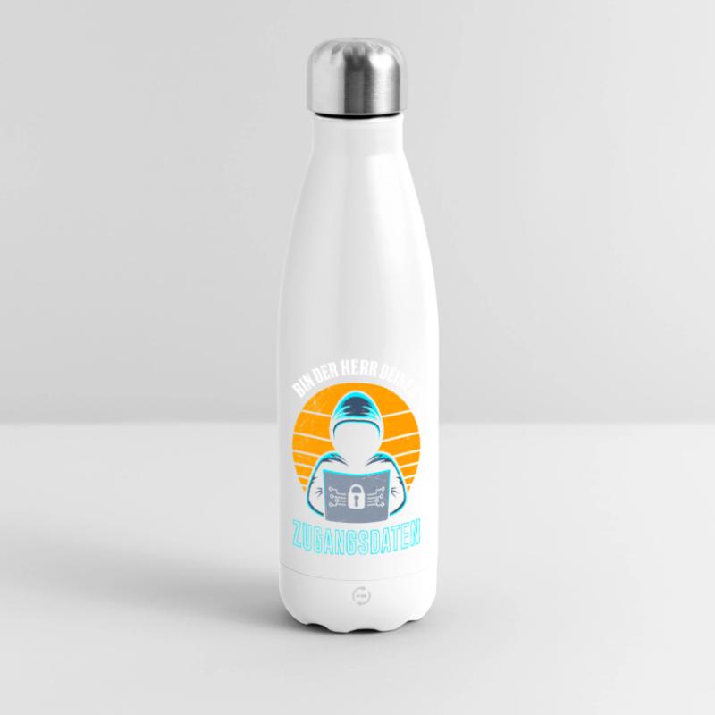 Science Coder BIN DER HERR DEINER ZUGANGSDATEN Panorama Isolierflasche 500 ml