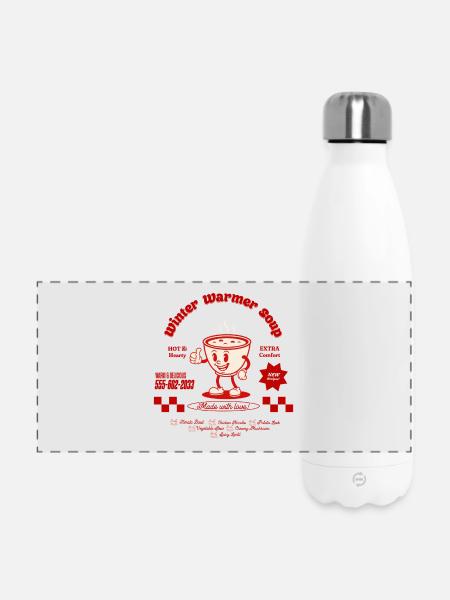 Winter Warmer Soup - Panorama Isolierflasche 500 ml - Weiß