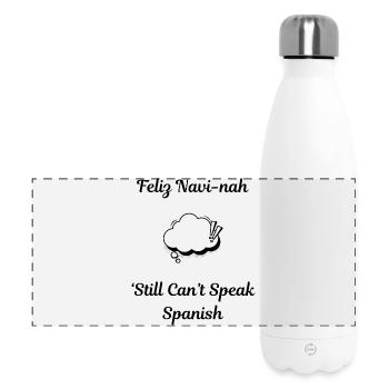 Feliz Navi-Something... I Took French - Panoramic Thermal Bottle 500 ml - white - Front