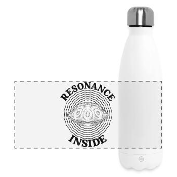 Résonance à l’intérieur du handpan - Gourde isotherme panoramique 500 ml - blanc - Devant