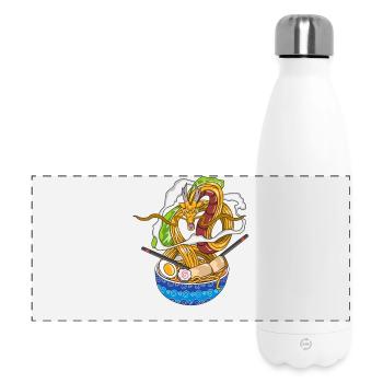 Dragon Ramen Japanisches Asiatisches Nudel-Foodie-Geschenk - Panorama Isolierflasche 500 ml - Weiß - Vorne