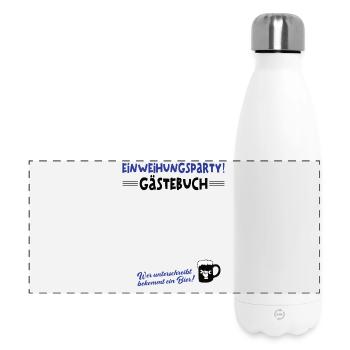 Inauguration de la maison Maison Maison Emménagement de l’appartement Cérémonie de clôture - Gourde isotherme panoramique 500 ml - blanc - Devant