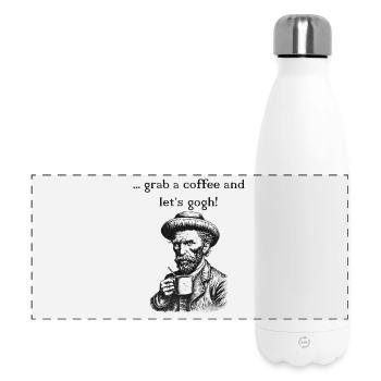 Van Gogh Coffee - Gourde isotherme panoramique 500 ml - blanc - Devant