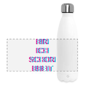 Hardtekk Tekk - Panorama Isolierflasche 500 ml - Weiß - Vorne