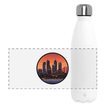 Istanbul Evening Mood Skyline - Panoramic Thermal Bottle 500 ml - white - Front