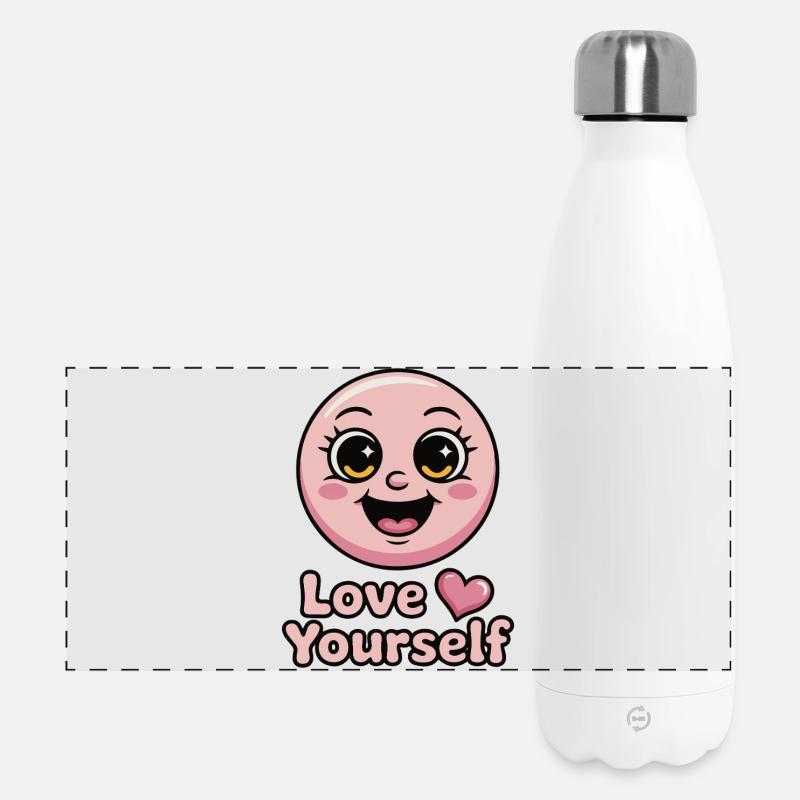 Love Yourself - Panoramic Thermal Bottle 500 ml - white