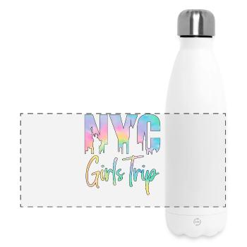 NYC Girls Trip - Panorama Isolierflasche 500 ml - Weiß - Vorne