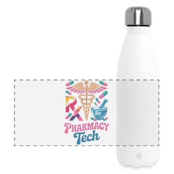 Rx Tech Pharmacy Art - Panoramic Thermal Bottle 500 ml - white - Front