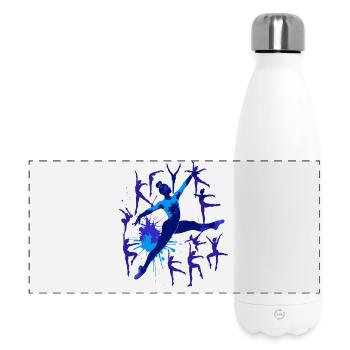 Gymnastics Gymnastics Acrobatics Artistic Gymnastics - Panoramic Thermal Bottle 500 ml - white - Front