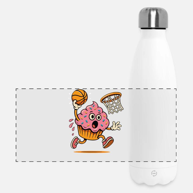 Cupcake Dunkheld - Panoramic Thermal Bottle 500 ml - white