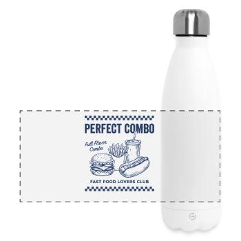Parfait Combo – Club des Amoureux de la Restauration Rapide - Gourde isotherme panoramique 500 ml - blanc - Devant
