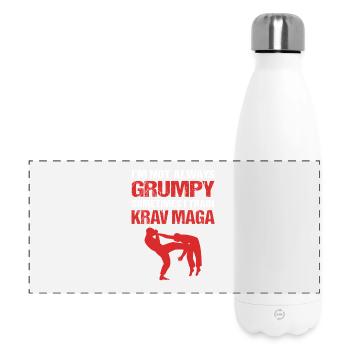 Krav Maga - Panorama Isolierflasche 500 ml - Weiß - Vorne