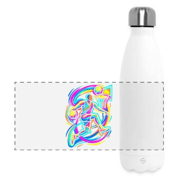 Basketball Dunk - Panoramic Thermal Bottle 500 ml - white - Front