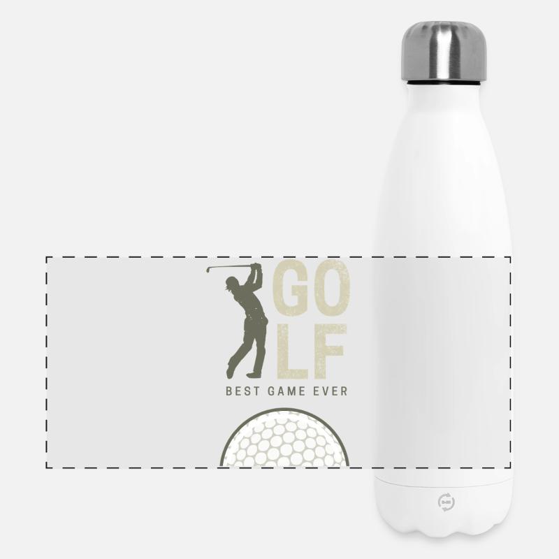 Golf Best Game Ever for Golfers and Coaches Design - Panoramic Thermal Bottle 500 ml - white