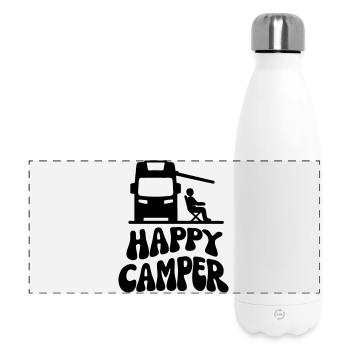 Campeur Happy - Gourde isotherme panoramique 500 ml - blanc - Devant