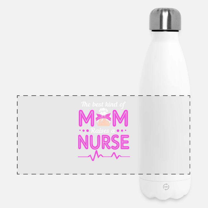 Hospital Nursing Nurse Gift - Panoramic Thermal Bottle 500 ml - white