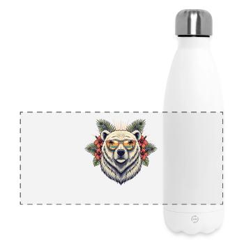 Polarbär Tropen Sonnenbrille - Panorama Isolierflasche 500 ml - Weiß - Vorne