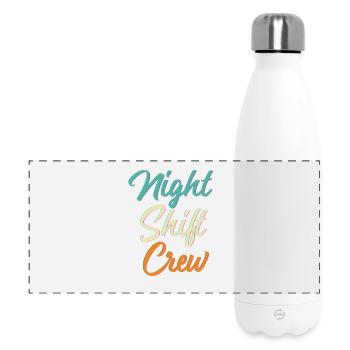 Night shift - Panoramic Thermal Bottle 500 ml - white - Front