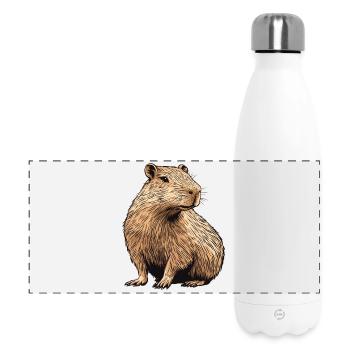 Capybara - Panorama Isolierflasche 500 ml - Weiß - Vorne