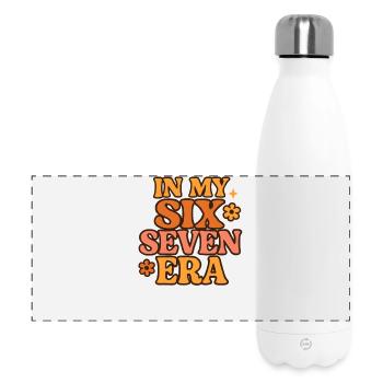 Dans mon mème d’humour italien de la pourriture cervementale de l’ère 67 des Six Sept - Gourde isotherme panoramique 500 ml - blanc - Devant