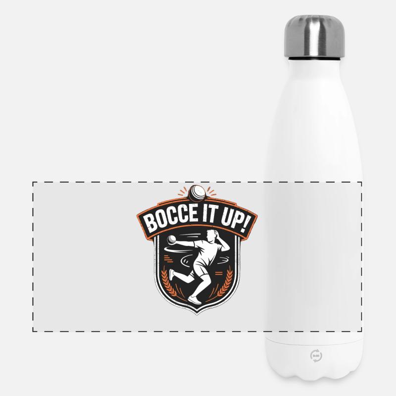 Boccia King Precision Passion - Panoramic Thermal Bottle 500 ml - white