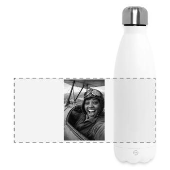 Bessie Coleman Selfie - Gourde isotherme panoramique 500 ml - blanc - Devant