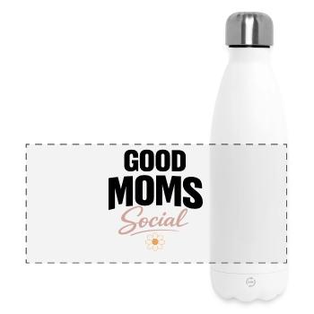 Good Moms Social Flower Statement for Moms - Panoramic Thermal Bottle 500 ml - white - Front
