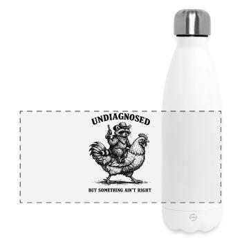 Nicht diagnostiziert, aber irgendetwas stimmt nich - Panorama Isolierflasche 500 ml - Weiß - Vorne