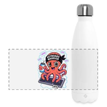 Guerrier du clavier Calamar - Gourde isotherme panoramique 500 ml - blanc - Devant