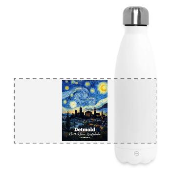 Detmold Germany Sternennacht - Panorama Isolierflasche 500 ml - Weiß - Vorne