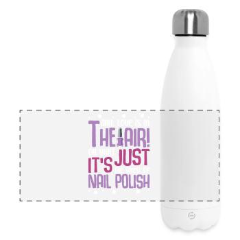 Nageldesigner Nageldesignerin Kosmetik Nagelstudio - Panorama Isolierflasche 500 ml - Weiß - Vorne