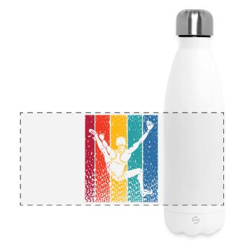 Boulderer Boulder Bouldern - Panorama Isolierflasche 500 ml - Weiß - Vorne