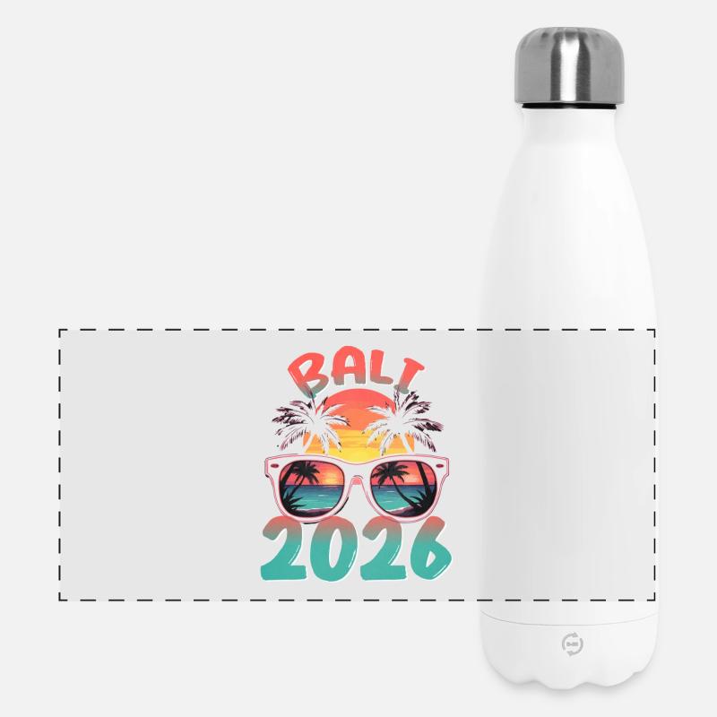 Bali 2026 - Panoramic Thermal Bottle 500 ml - white