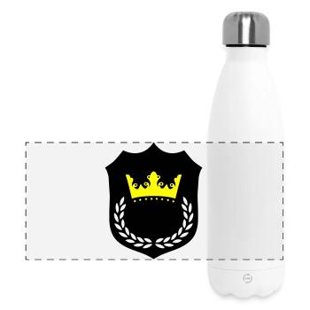 Crown Splendour Yellow Black - Panoramic Thermal Bottle 500 ml - white - Front