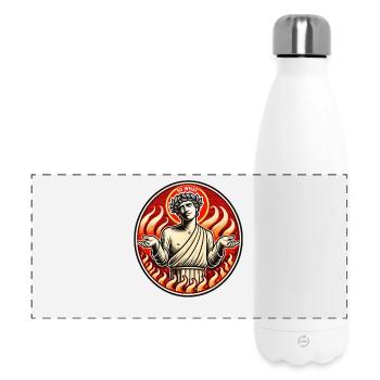 Flamebound Saint Dante Purgatory  - Panoramic Thermal Bottle 500 ml - white - Front