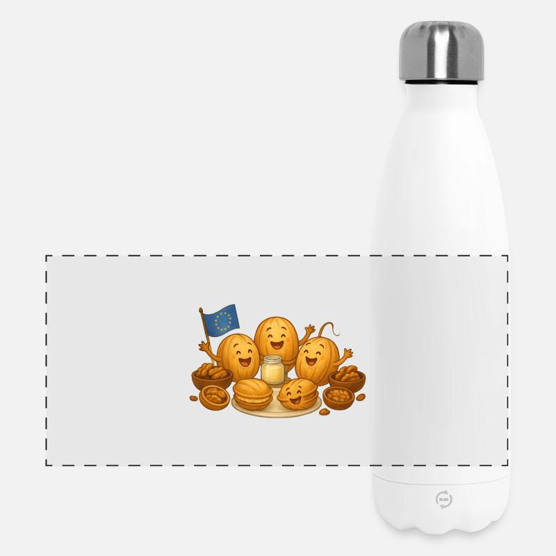 Walnut Pastry - Panoramic Thermal Bottle 500 ml - white