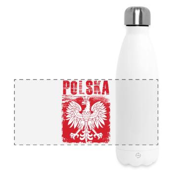 Polen - Panorama Isolierflasche 500 ml - Weiß - Vorne
