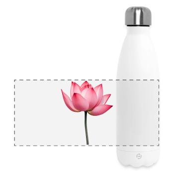 Lotus Flower Water Lily - Panoramic Thermal Bottle 500 ml - white - Front