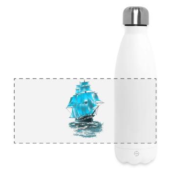 sailing ship - Panoramic Thermal Bottle 500 ml - white - Front