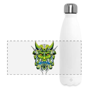 Japanischer Oni-Dämon - Panorama Isolierflasche 500 ml - Weiß - Vorne