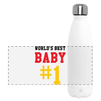 Best Baby - Birth - Child - Panoramic Thermal Bottle 500 ml - white - Front