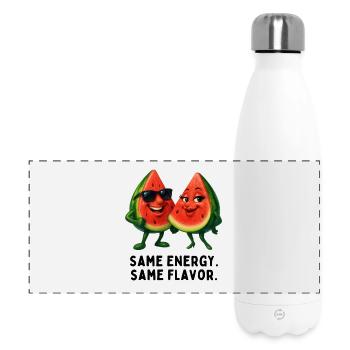 Same energy, same taste - Panoramic Thermal Bottle 500 ml - white - Front