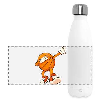 Basketball Mascot Dunks - Panoramic Thermal Bottle 500 ml - white - Front